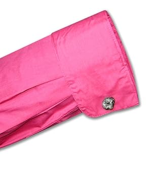 humoresque stand collar shirt ／fuchsia Amazon.com: Men's Solid Hot Pink Fuchsia Color Dress Shirt w